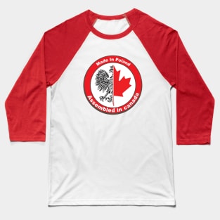 Polish Canadian Proud Polska Baseball T-Shirt